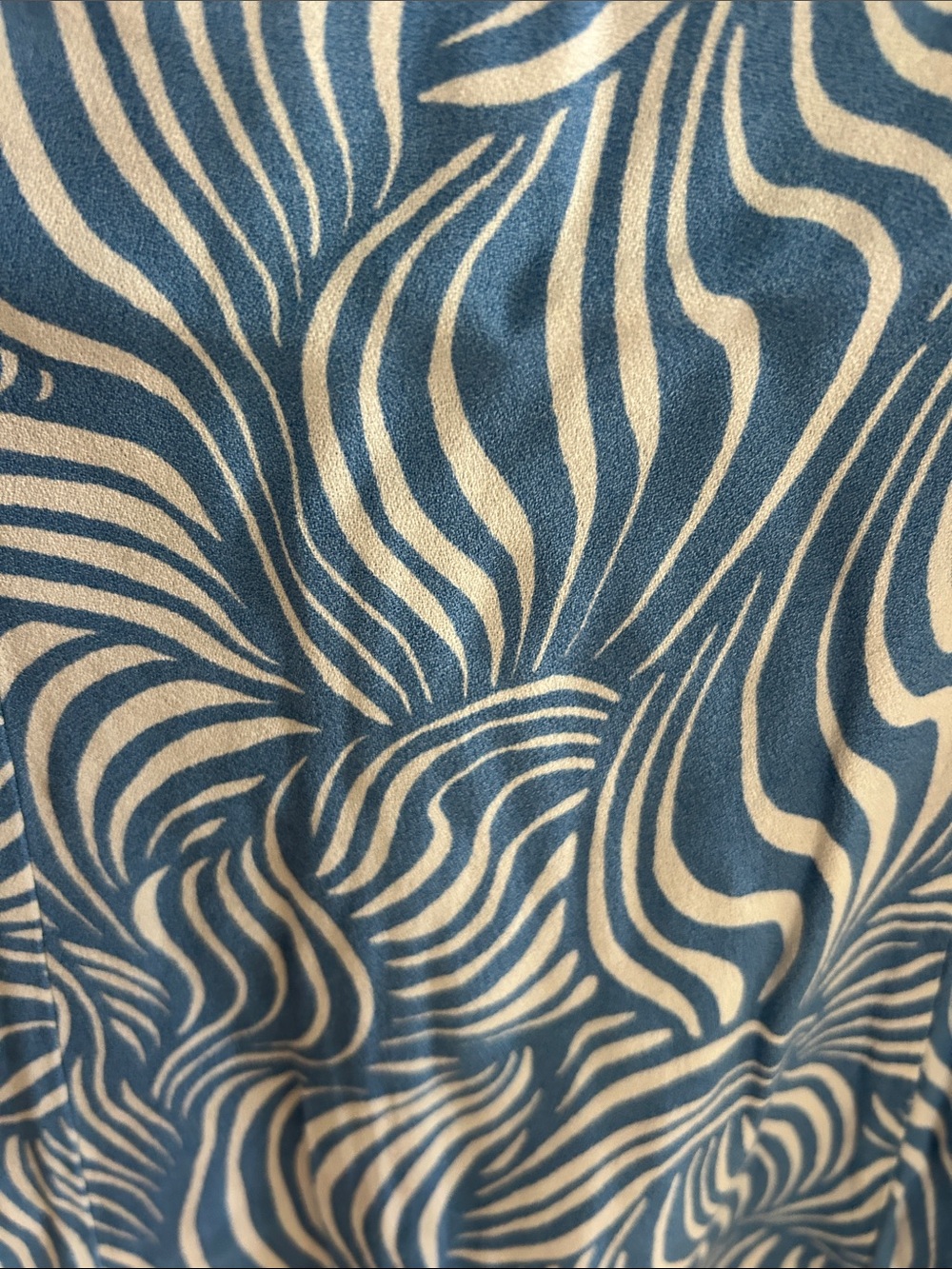 Reformation Blue & White Swirl Print Dress - Picture 5 of 5